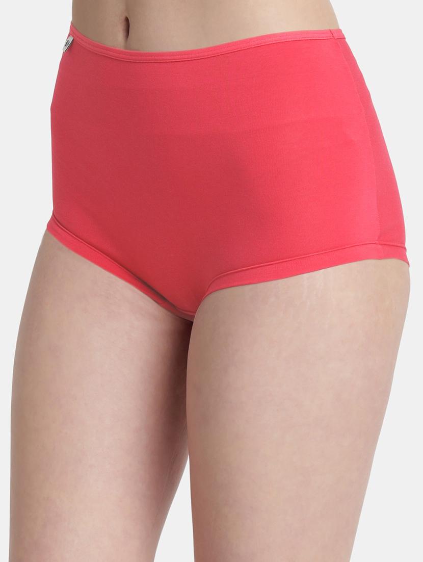 coral lycra boy shorts panty - 21028851 - Standard Image - 1