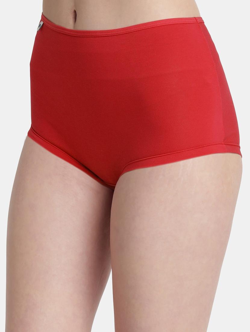 red lycra boy shorts panty - 21028853 - Standard Image - 1