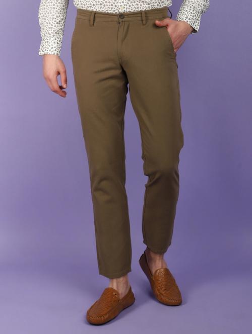 men solid ankle length chinos  - 21028922 -  Standard Image - 0