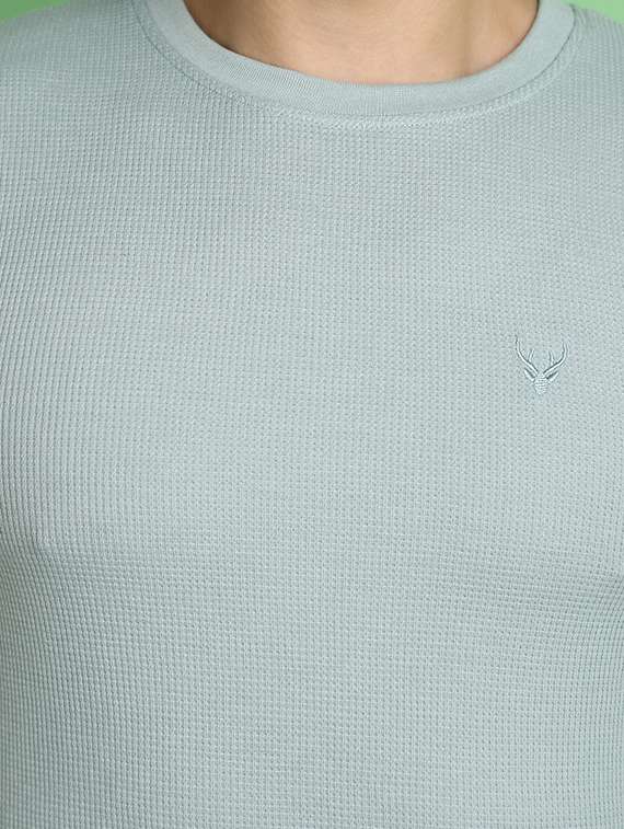 men solid green casual t-shirt - 21028938 -  Standard Image - 4