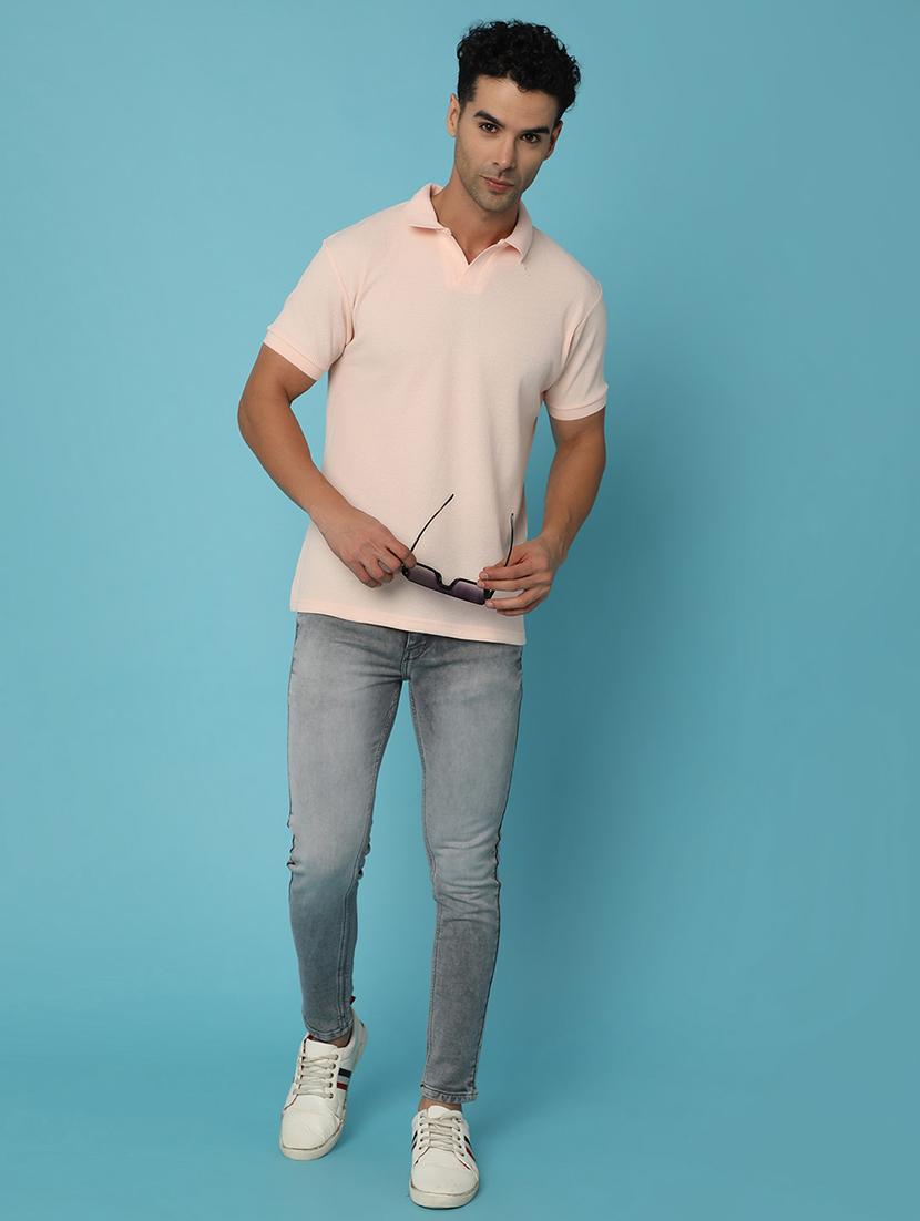 men mid rise plain denim jeans - 21029066 - Standard Image - 4