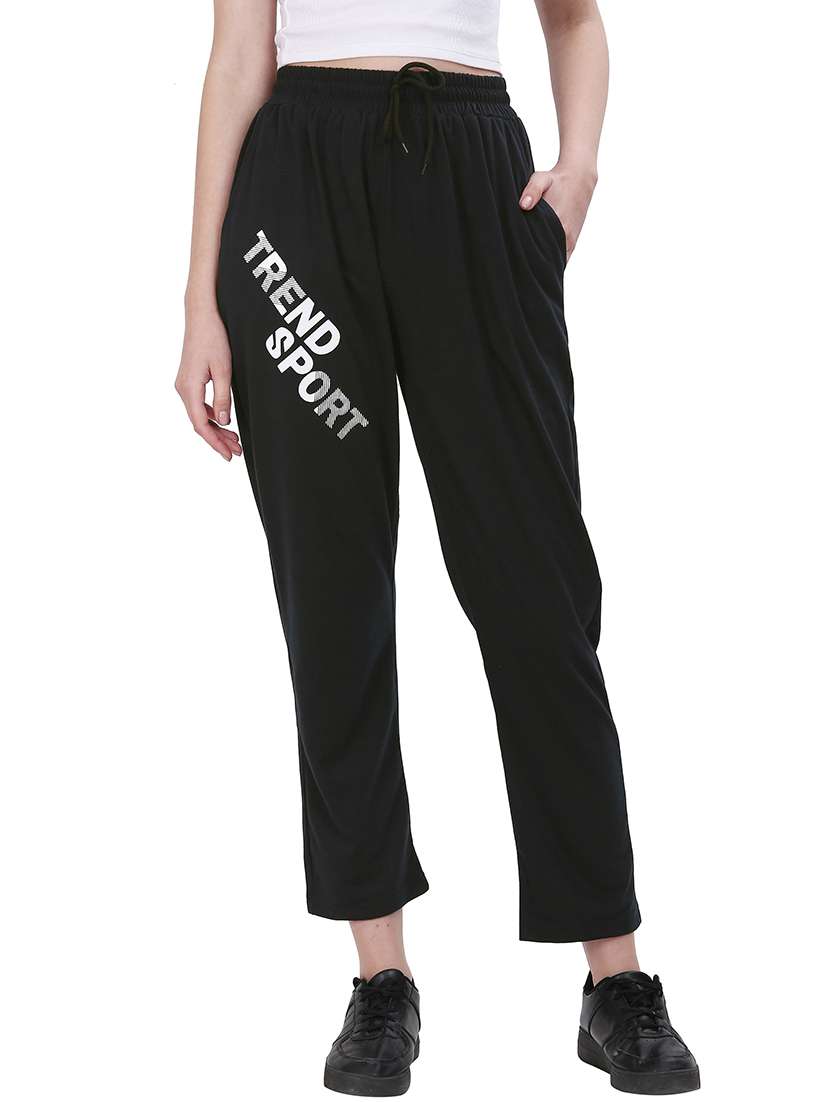women high rise track pant