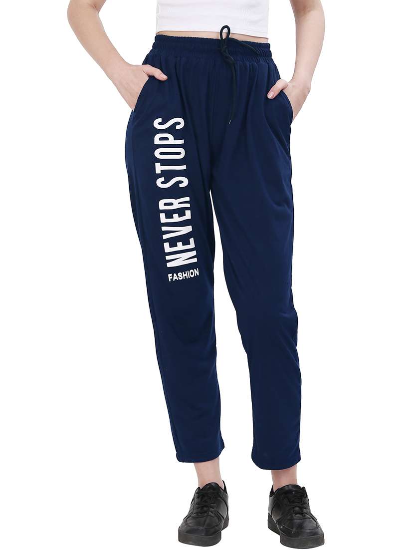 women high rise track pant