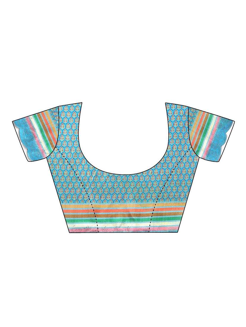 women printed saree with blouse - 21029183 -  Standard Image - 1