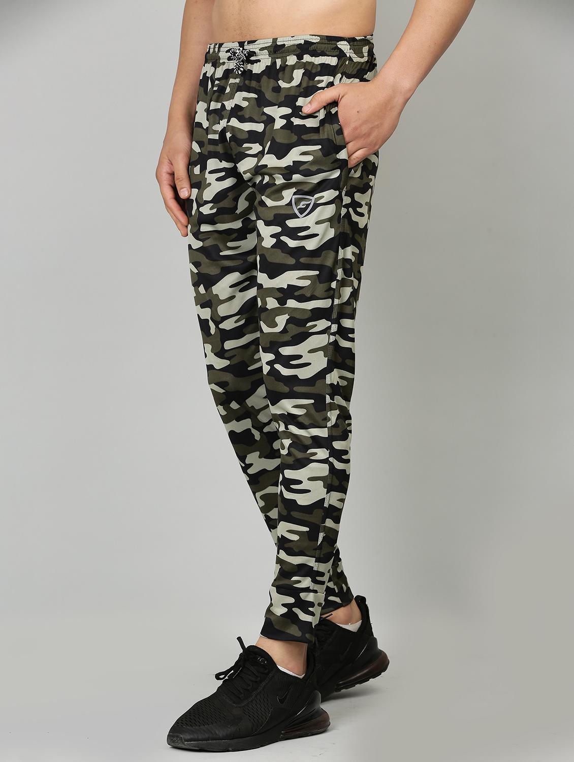 green polyester  full length track pant - 21029988 -  Standard Image - 1