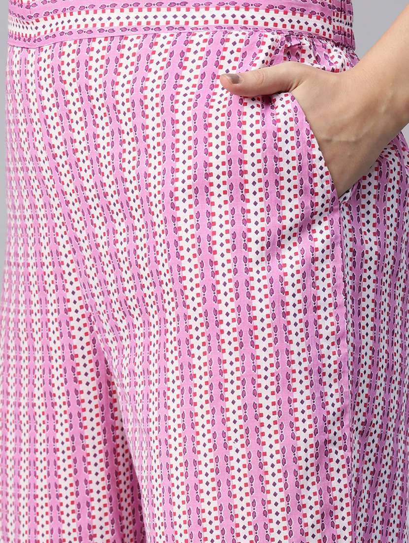 purple kurta pant set - 21031183 -  Standard Image - 4
