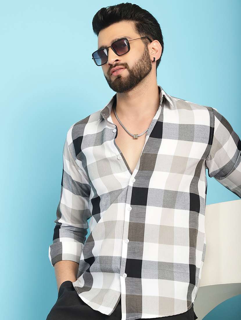 black cotton casual shirt - 21031224 -  Standard Image - 1