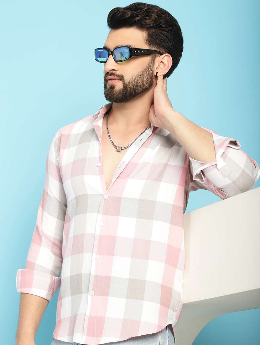 pink cotton casual shirt - 21031227 -  Standard Image - 1