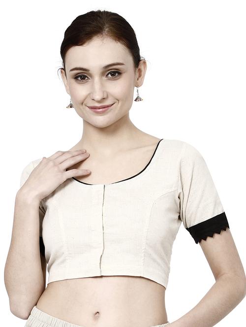 solid off white blouse - 21031367 -  Standard Image - 0
