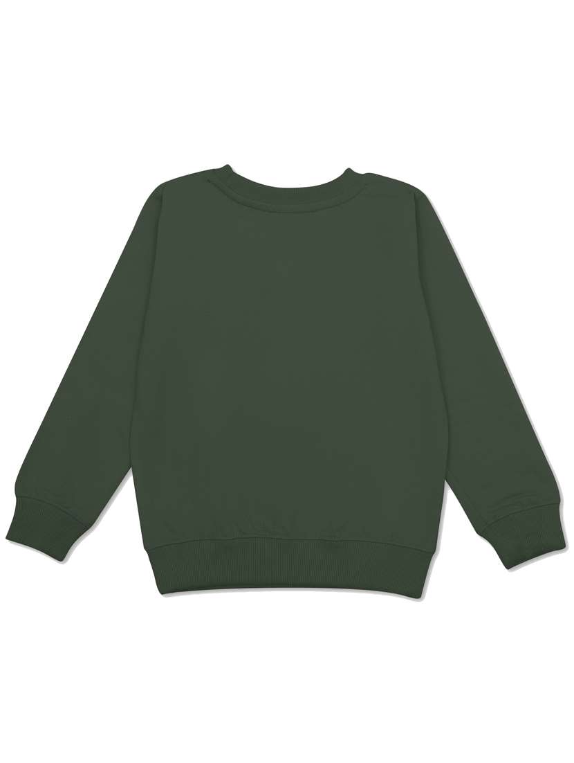 round neck chest printed sweatshirt  - 21031451 -  Standard Image - 1