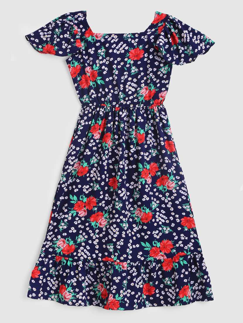 kids floral printed frock - 21031652 - Standard Image - 1