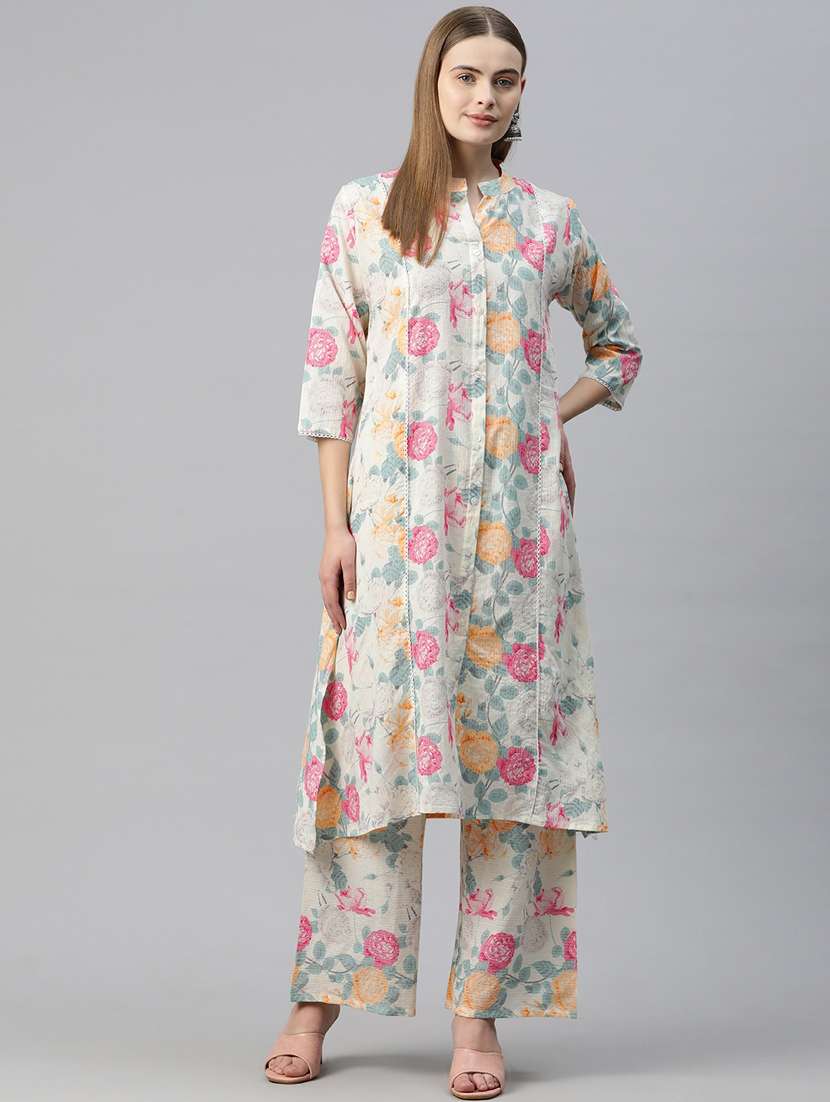 off white kurta palazzo set 