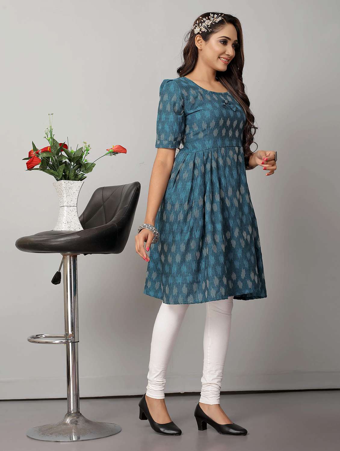 women printed a-line kurta - 21031755 -  Standard Image - 1
