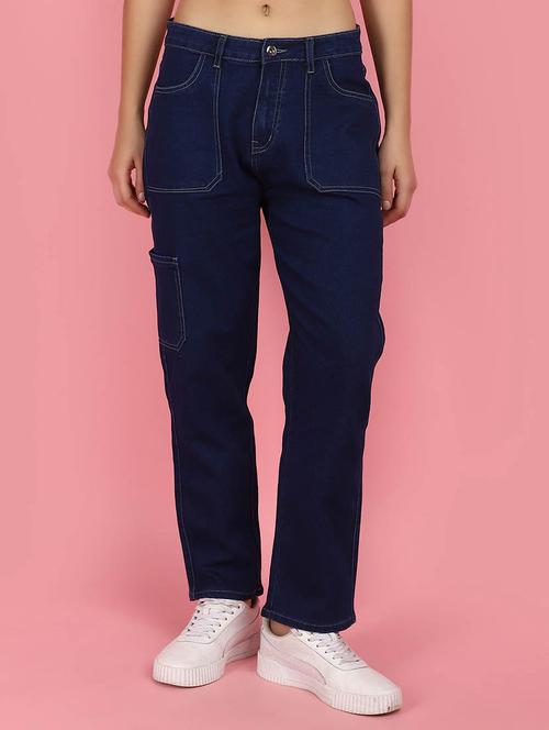 women blue denim jean - 21031803 - Standard Image - 0
