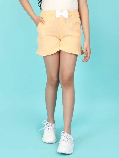 orange rayon shorts - 21031828 - Standard Image - 0