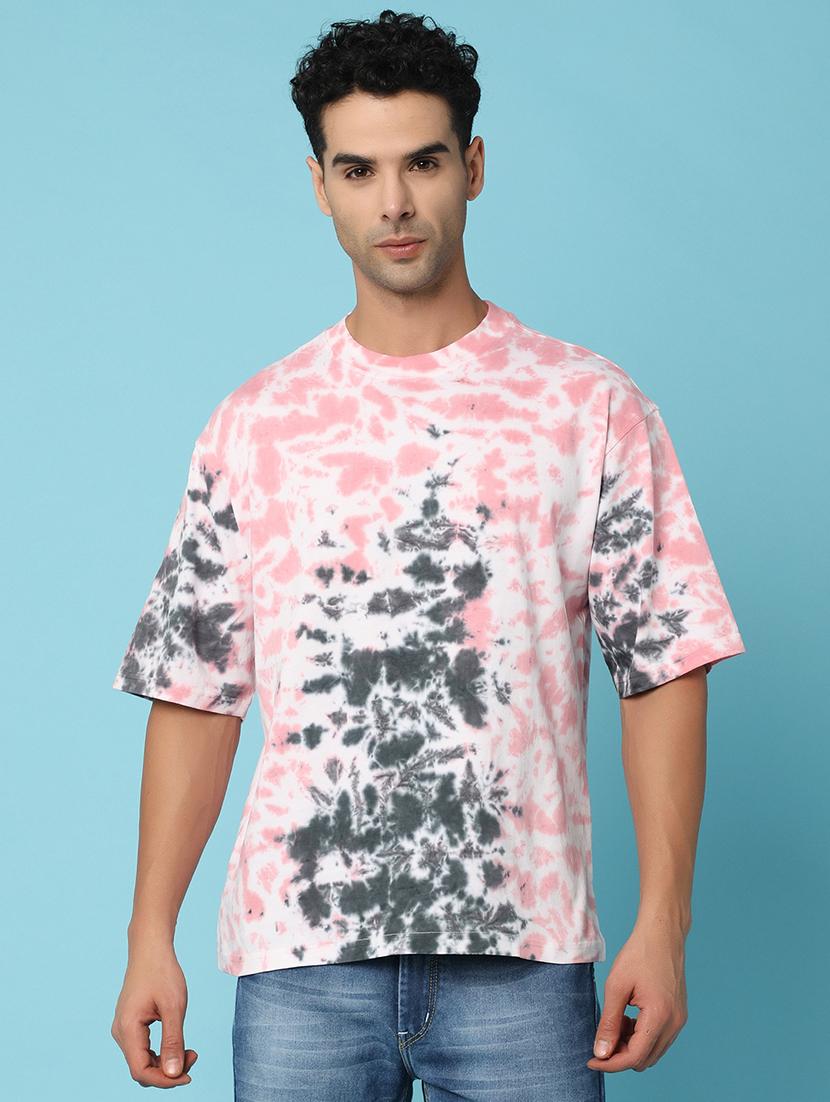 men tie & dye cotton t-shirt