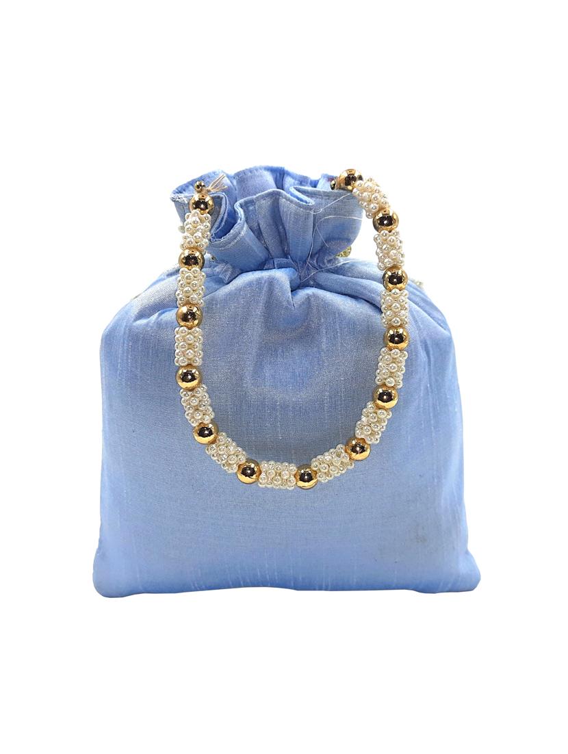 blue embellished ethnic potlis - 21031989 - Standard Image - 1
