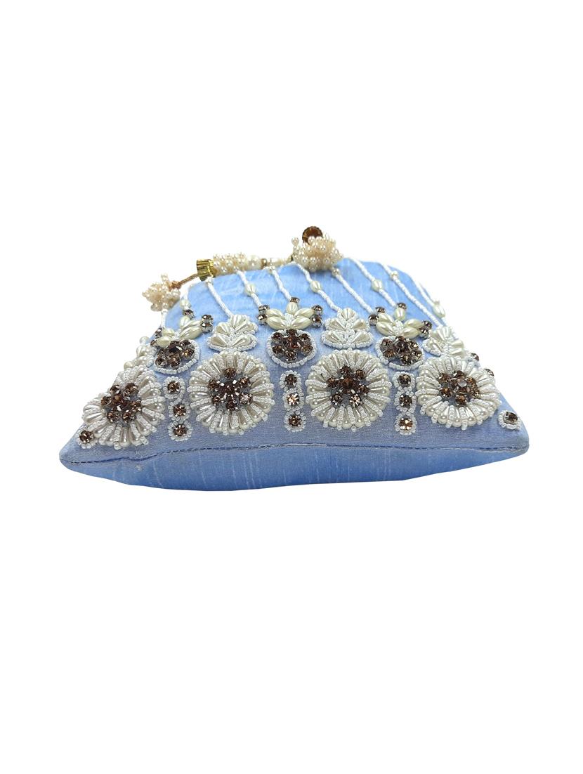 blue embellished ethnic potlis - 21031989 - Standard Image - 4