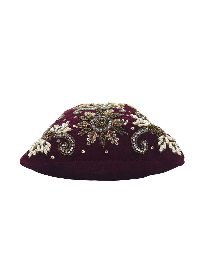 purple embellished ethnic potlis - 21032001 -  Standard Image - 4