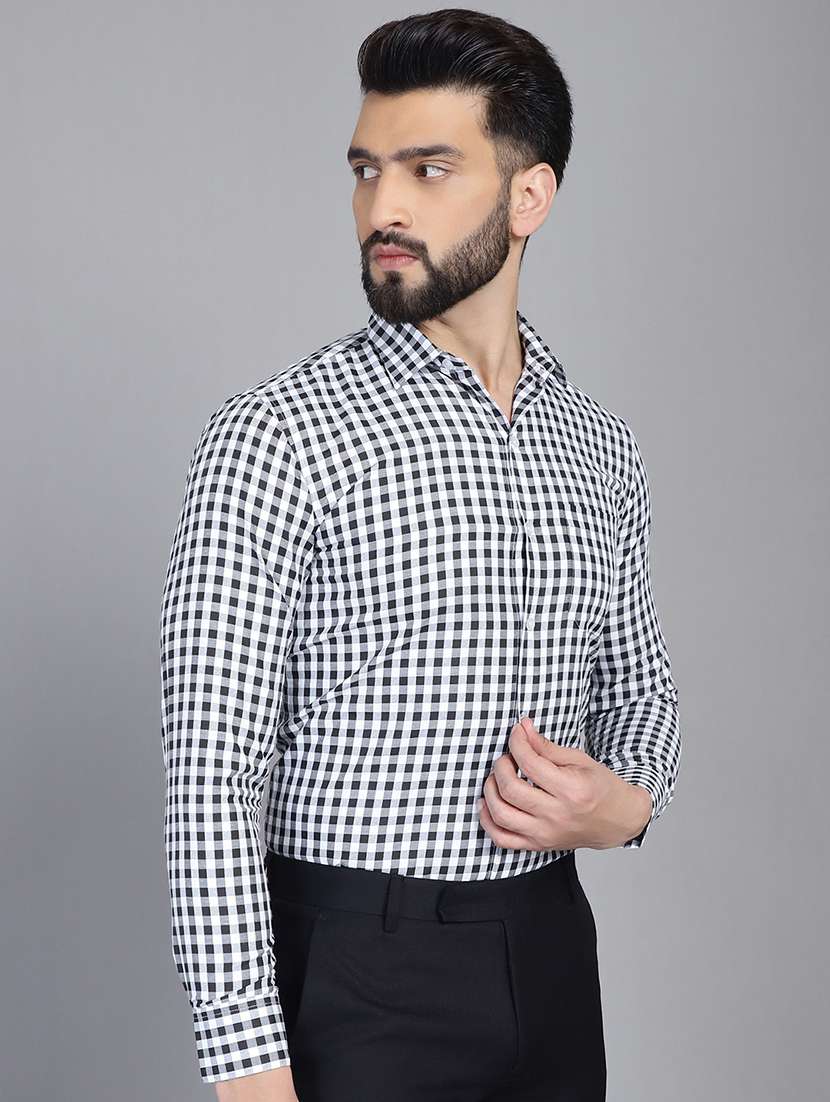 black cotton formal shirt - 21032027 - Standard Image - 1