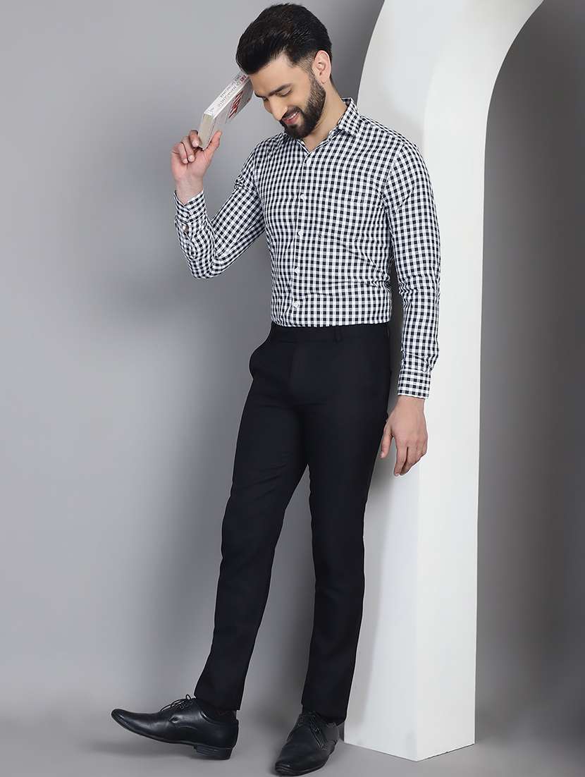 black cotton formal shirt - 21032027 - Standard Image - 4