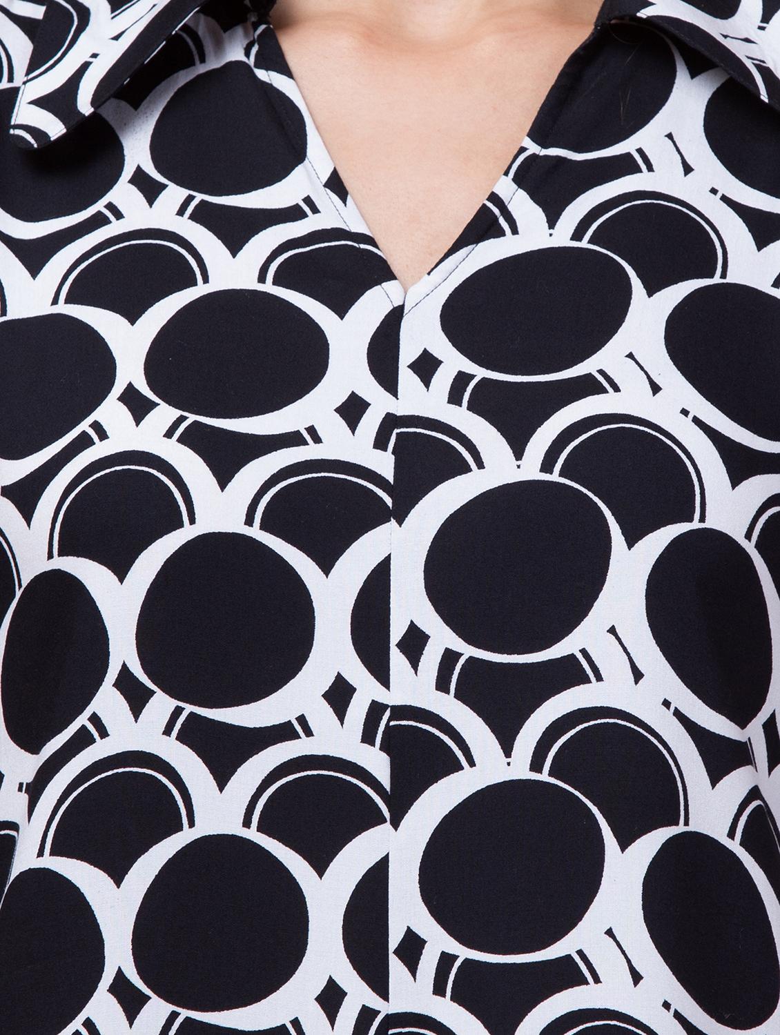 women abstract printed a-line dress - 21032341 - Standard Image - 4
