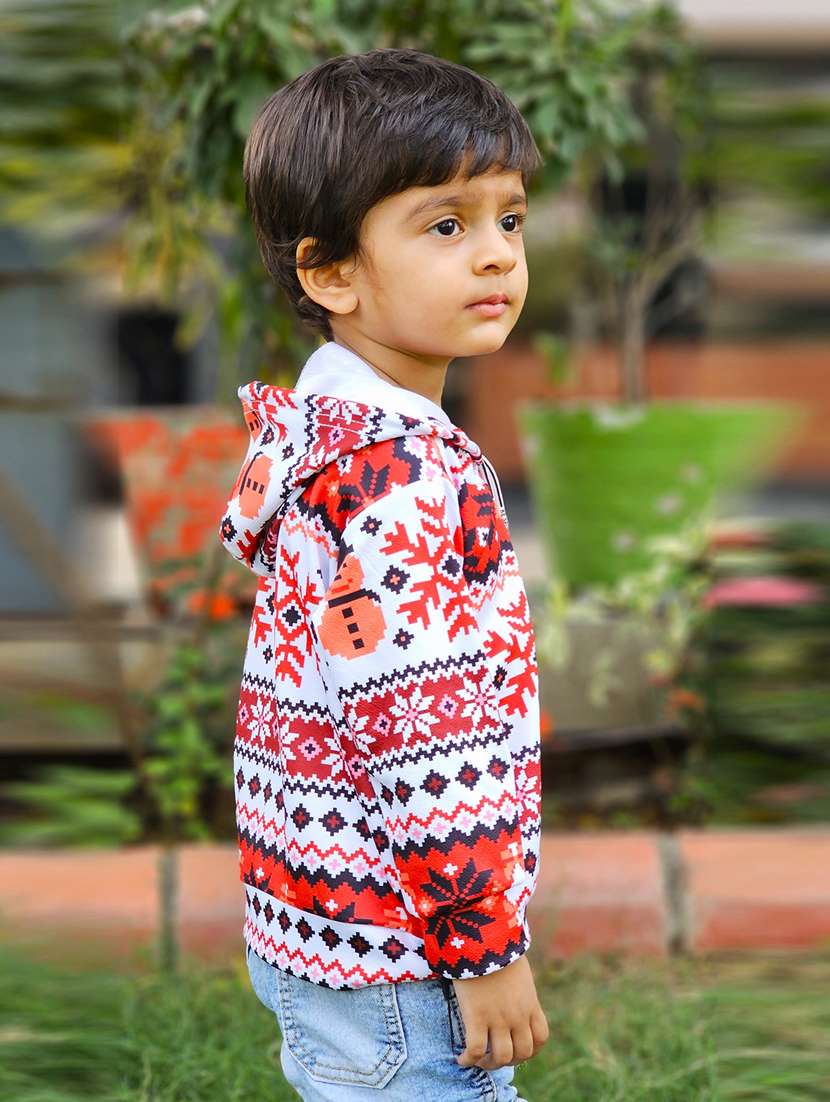 boys printed hooded t-shirt - 21033456 -  Standard Image - 1