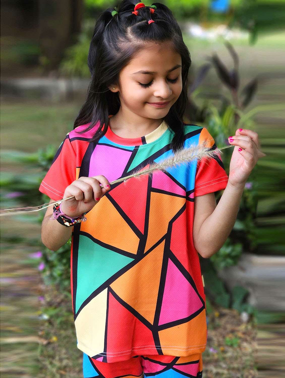 girls printed t-shirt and pajama set - 21033534 -  Standard Image - 4