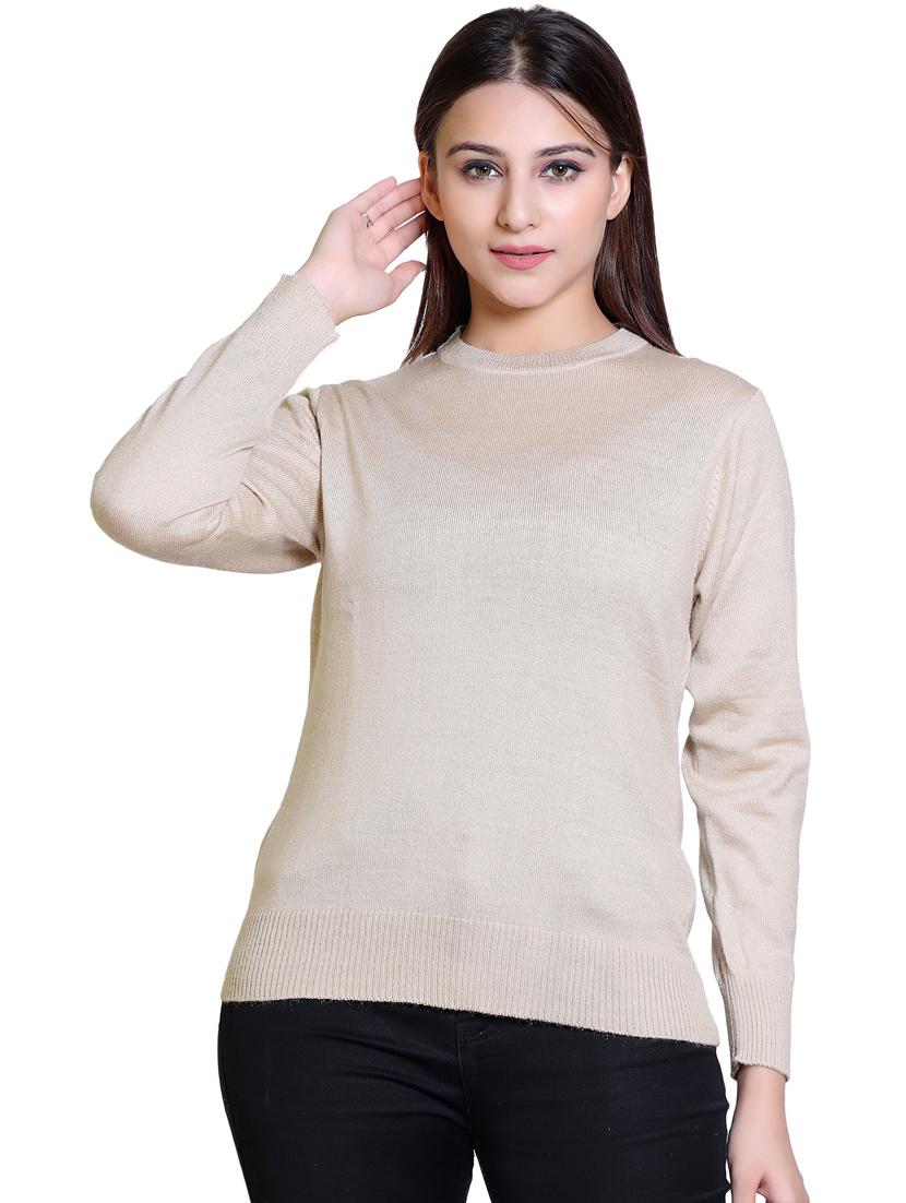 beige wool pullover - 21033749 - Zoom Image - 0