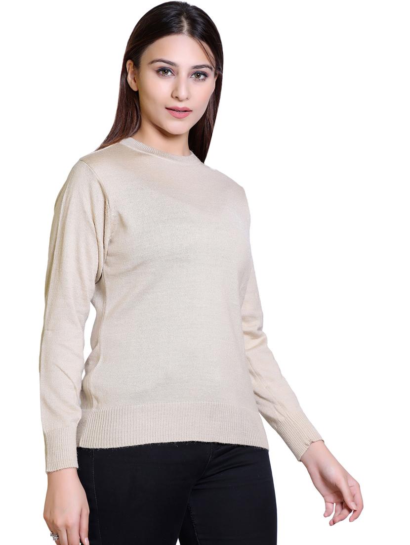 beige wool pullover - 21033749 - Standard Image - 1