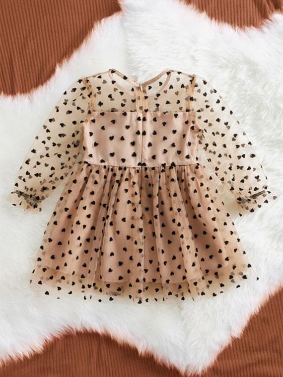 brown round neck frock - 21033874 - Standard Image - 1