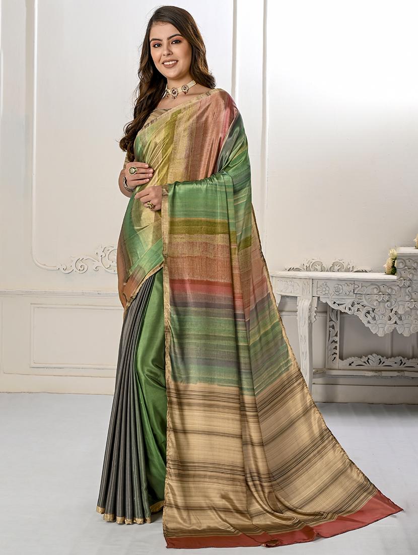women multi color printed saree with blouse - 21034033 -  Zoom Image - 0