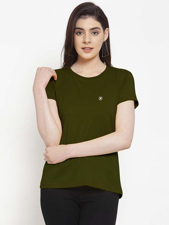 women pack of 2 solid round neck t-shirt - 21034412 - Standard Image - 1
