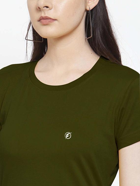 women pack of 2 solid round neck t-shirt - 21034412 - Standard Image - 6