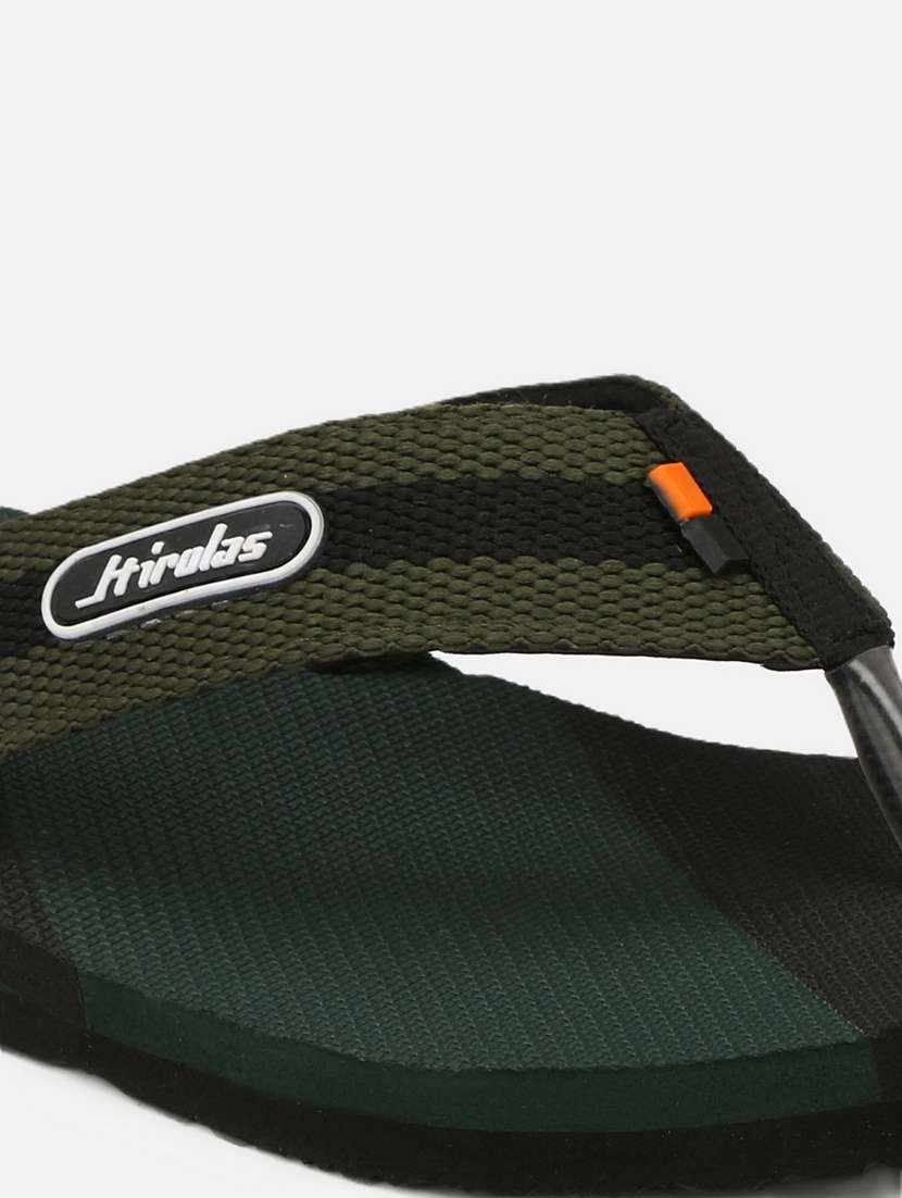 olive color block toe separator flip flops - 21034454 -  Standard Image - 4