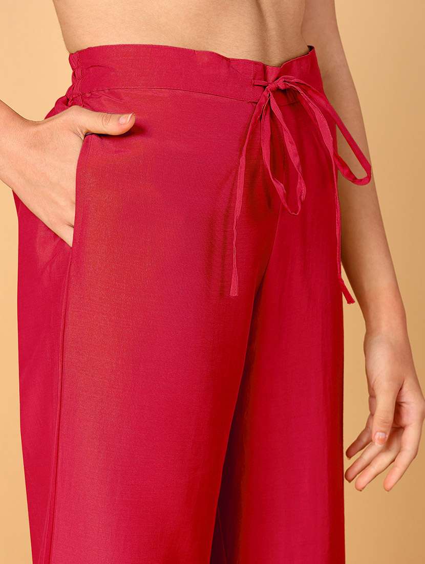 women pink kurta palazzo set with dupatta - 21034506 - Standard Image - 4