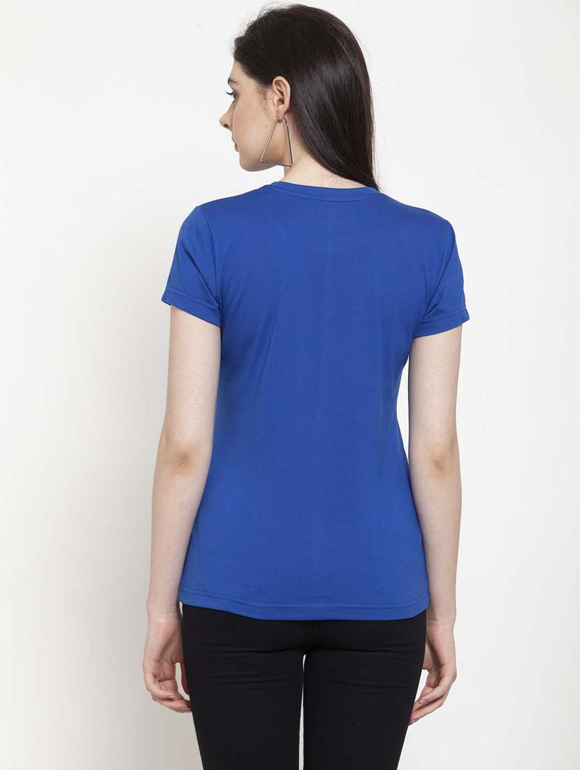 women round neck plain t-shirt - 21034566 - Standard Image - 1