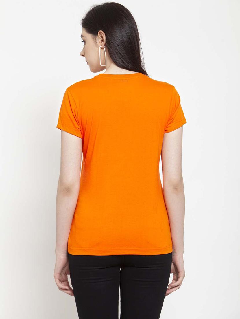 women round neck plain t-shirt - 21034568 - Standard Image - 1