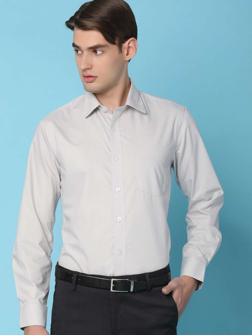 men solid formal shirt - 21034646 -  Standard Image - 1