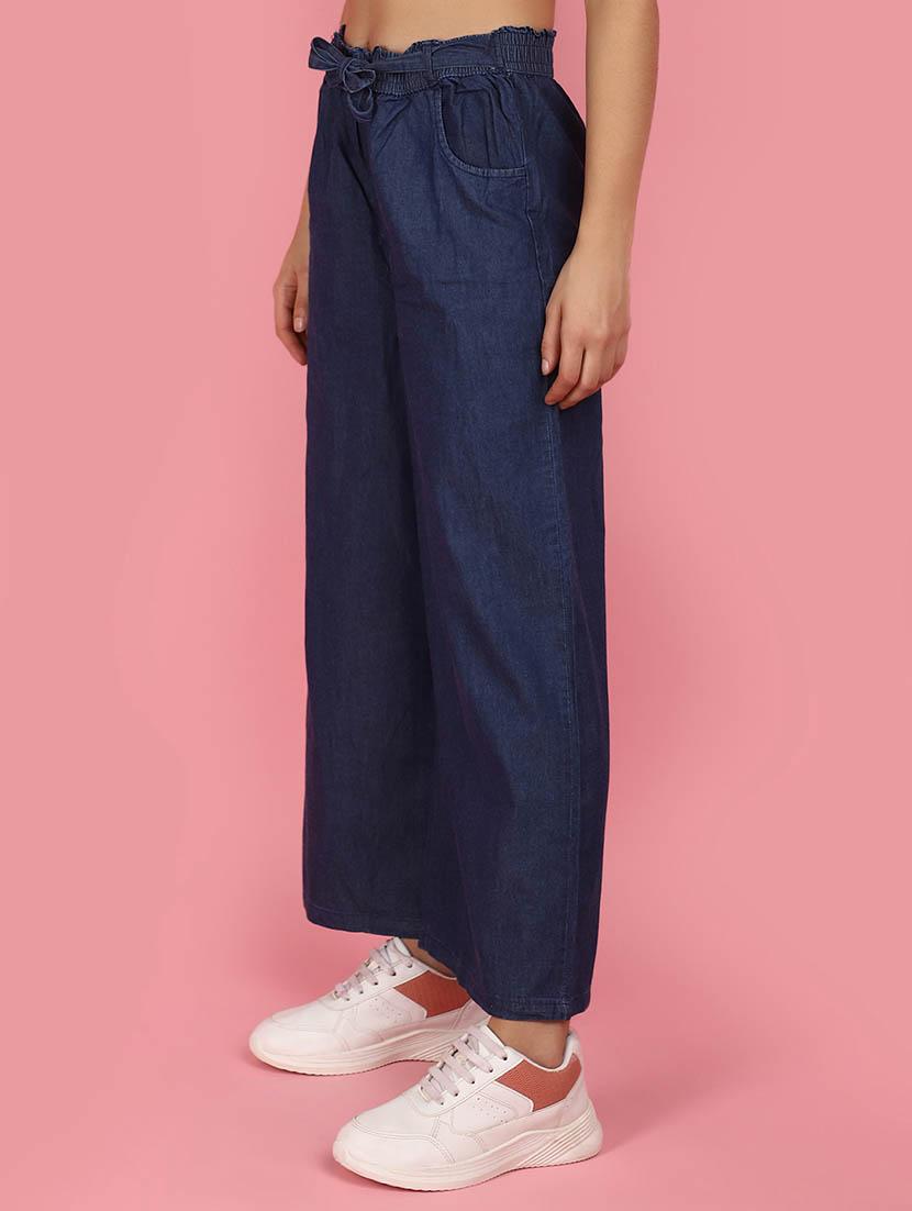 women solid denim jean - 21034653 - Standard Image - 1