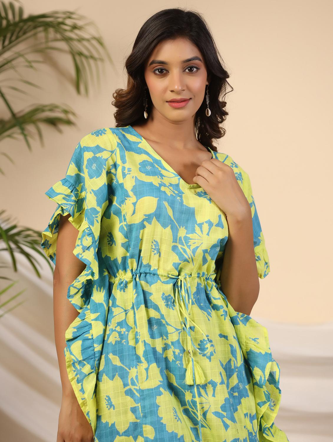 women floral printed flared tunic - 21034877 - Standard Image - 4