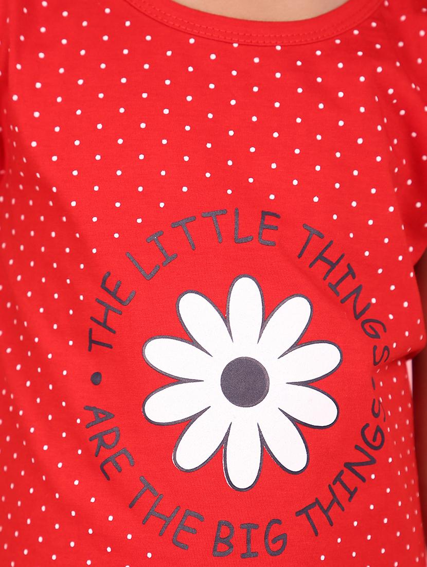 girls round neck graphic regular tee - 21035095 - Standard Image - 6
