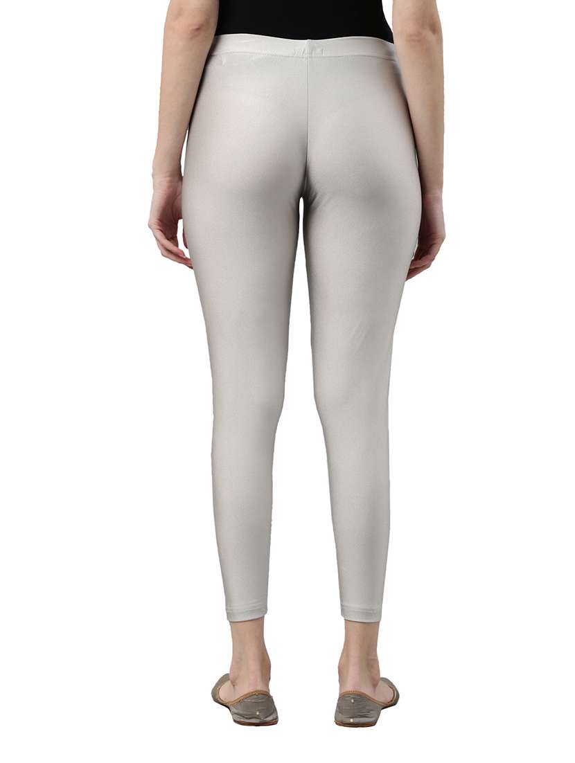 women solid ankle length leggings - 21035250 -  Standard Image - 4