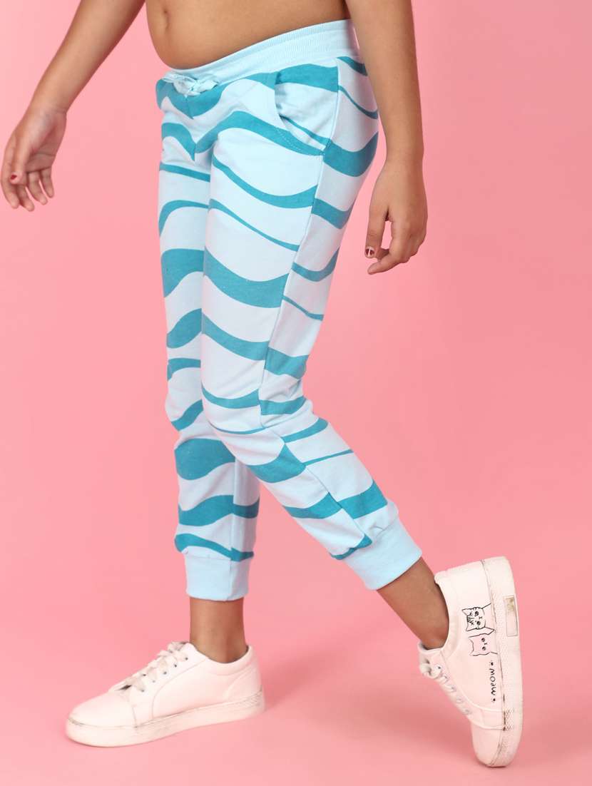 girls printed cotton casual trouser - 21035543 -  Standard Image - 1