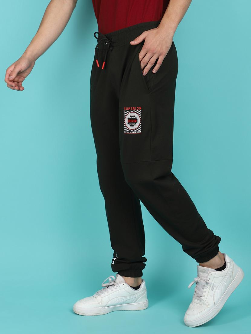 men placement cotton full length track pant - 21035678 - Standard Image - 1