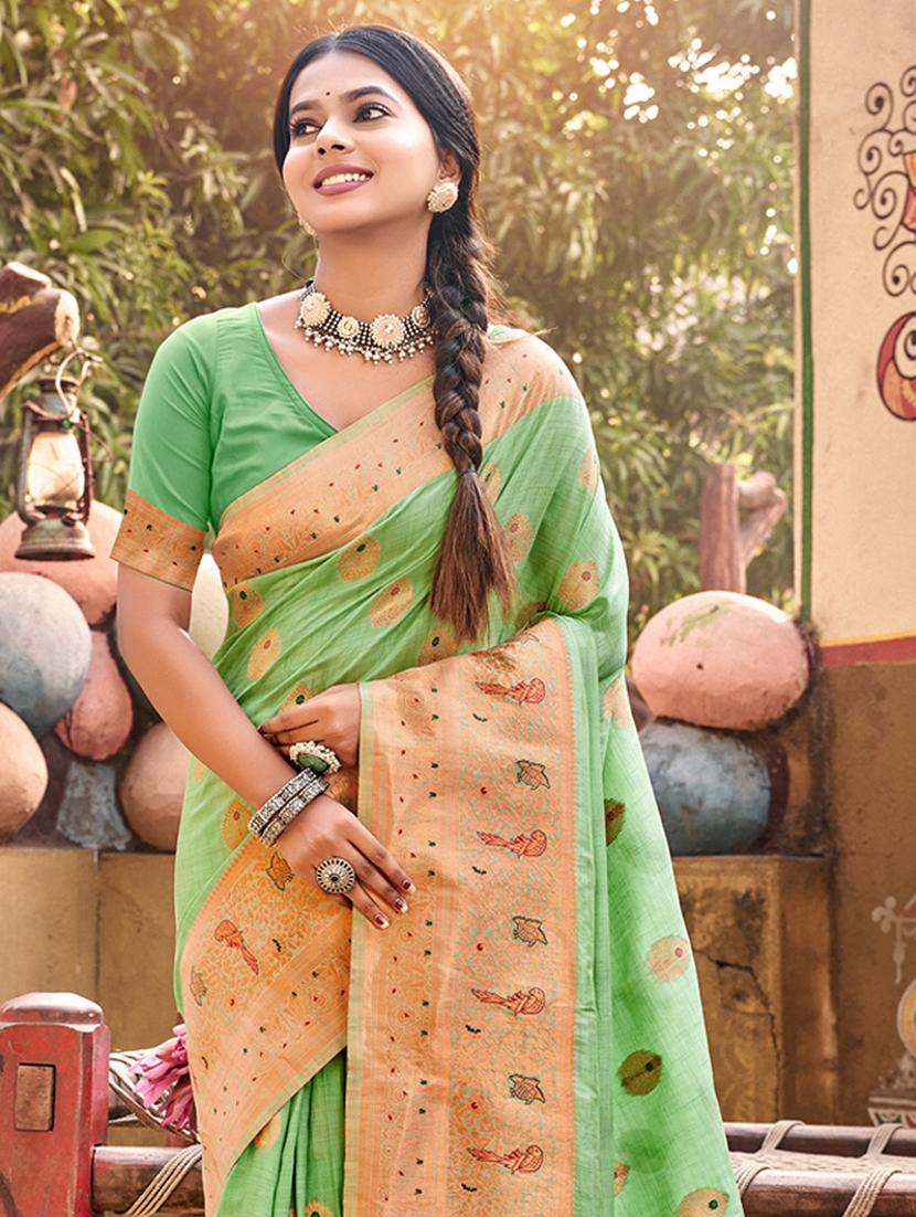 women self design banarasi saree with blouse - 21036430 - Standard Image - 1