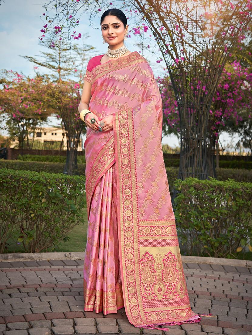 women self design banarasi saree with blouse - 21036469 - Zoom Image - 0