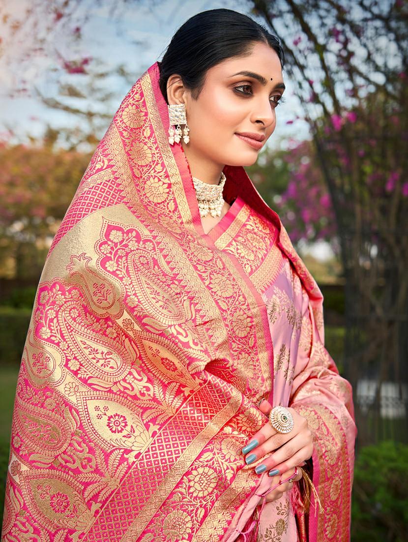 women self design banarasi saree with blouse - 21036469 - Standard Image - 1
