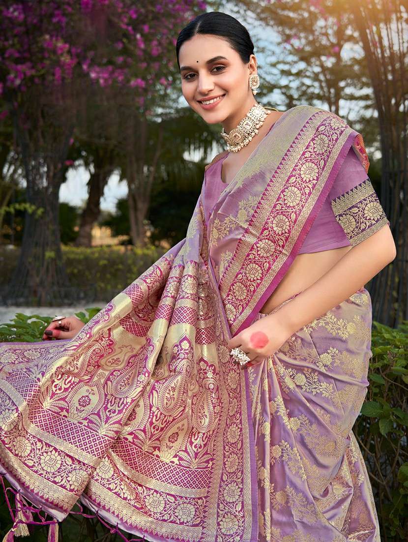 women self design banarasi saree with blouse - 21036470 -  Standard Image - 1