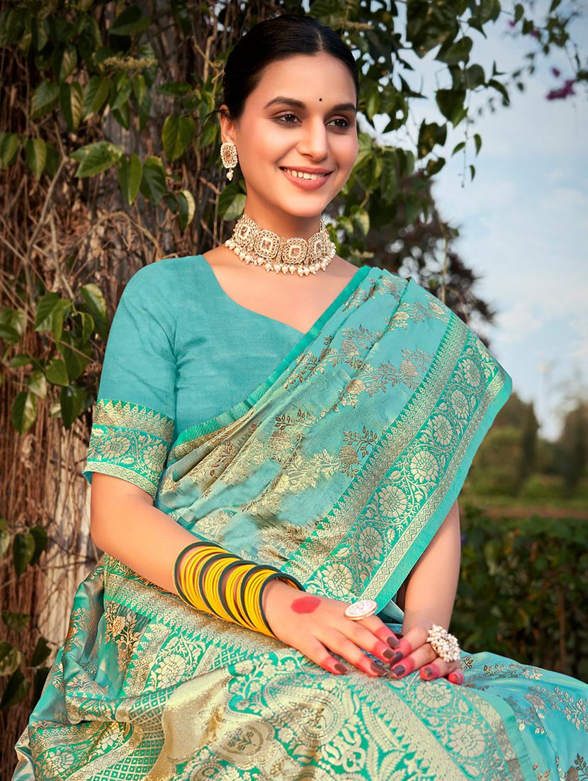 women self design banarasi saree with blouse - 21036472 - Standard Image - 1